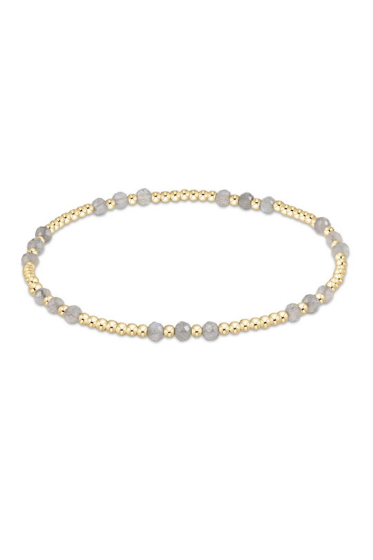 Enewton Gemstone Gold Joy Pattern 3mm Bead Bracelet - Labradorite Cabana Seaside Florida