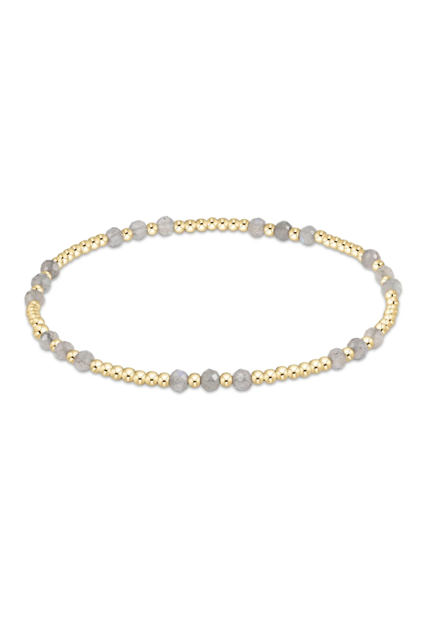 Enewton Gemstone Gold Joy Pattern 3mm Bead Bracelet - Labradorite Cabana Seaside Florida