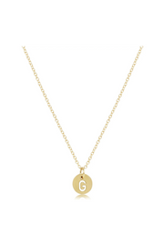 Enewton 16" Necklace Gold - Respect Gold Initial Charm Cabana Seaside Florida