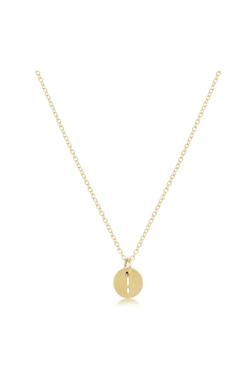 Enewton 16" Necklace Gold - Respect Gold Initial Charm Cabana Seaside Florida