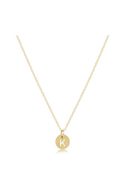 Enewton 16" Necklace Gold - Respect Gold Initial Charm Cabana Seaside Florida
