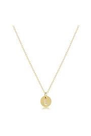 Enewton 16" Necklace Gold - Respect Gold Initial Charm Cabana Seaside Florida