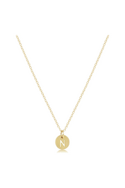 Enewton 16" Necklace Gold - Respect Gold Initial Charm Cabana Seaside Florida