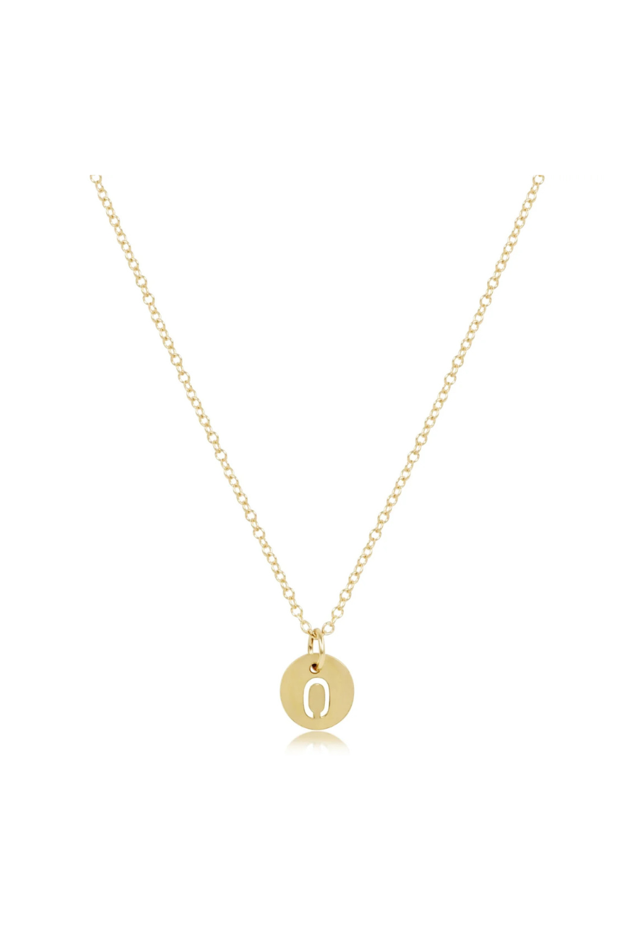 Enewton 16" Necklace Gold - Respect Gold Initial Charm Cabana Seaside Florida
