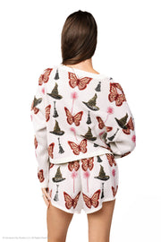Queen of Sparkles Licensed Butterfly, Broom and Wand Tie Front Cardigan Cabana Seaside Florida