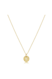 Enewton 16" Necklace Gold - Respect Gold Initial Charm Cabana Seaside Florida