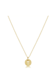 Enewton 16" Necklace Gold - Respect Gold Initial Charm Cabana Seaside Florida