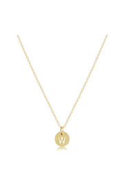 Enewton 16" Necklace Gold - Respect Gold Initial Charm Cabana Seaside Florida