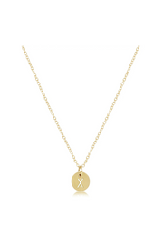 Enewton 16" Necklace Gold - Respect Gold Initial Charm Cabana Seaside Florida