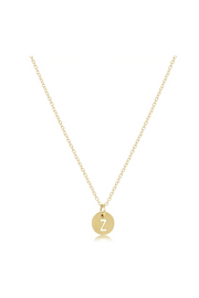 Enewton 16" Necklace Gold - Respect Gold Initial Charm Cabana Seaside Florida