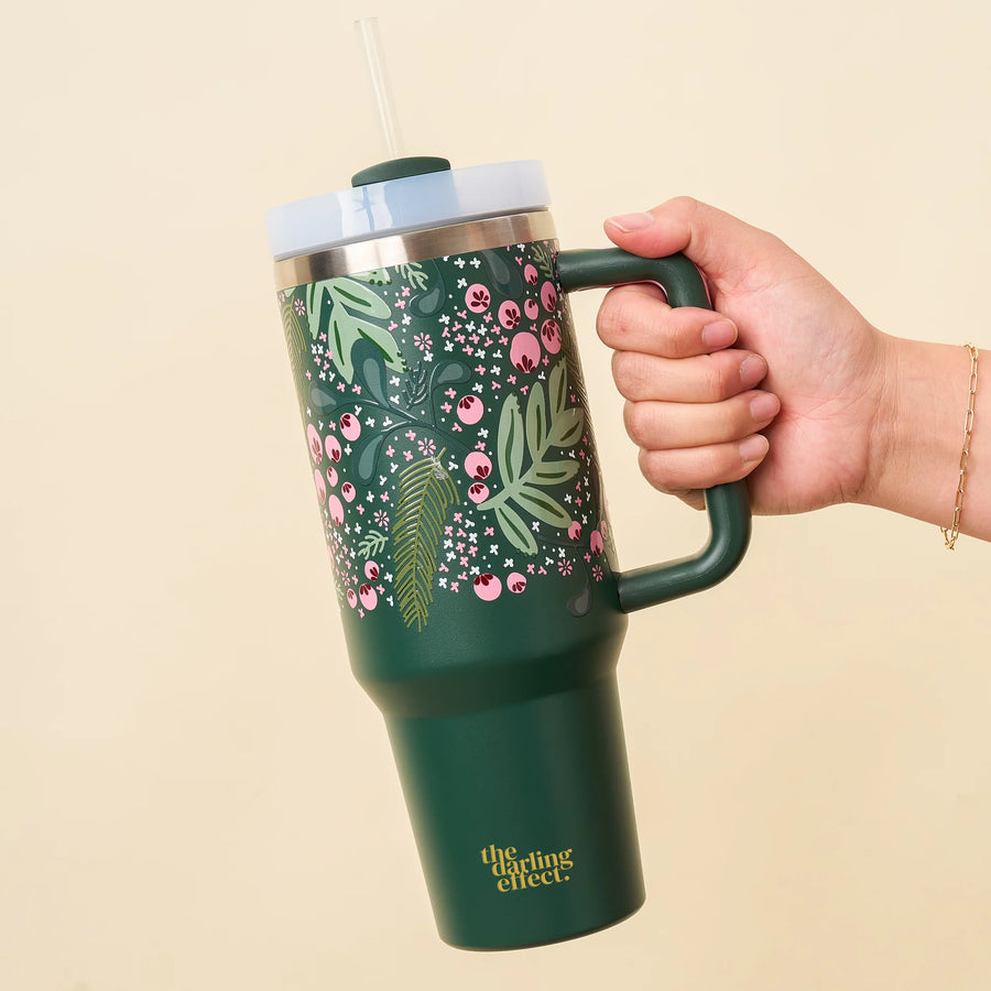 Jolly Sprig Green 40 oz Tumbler