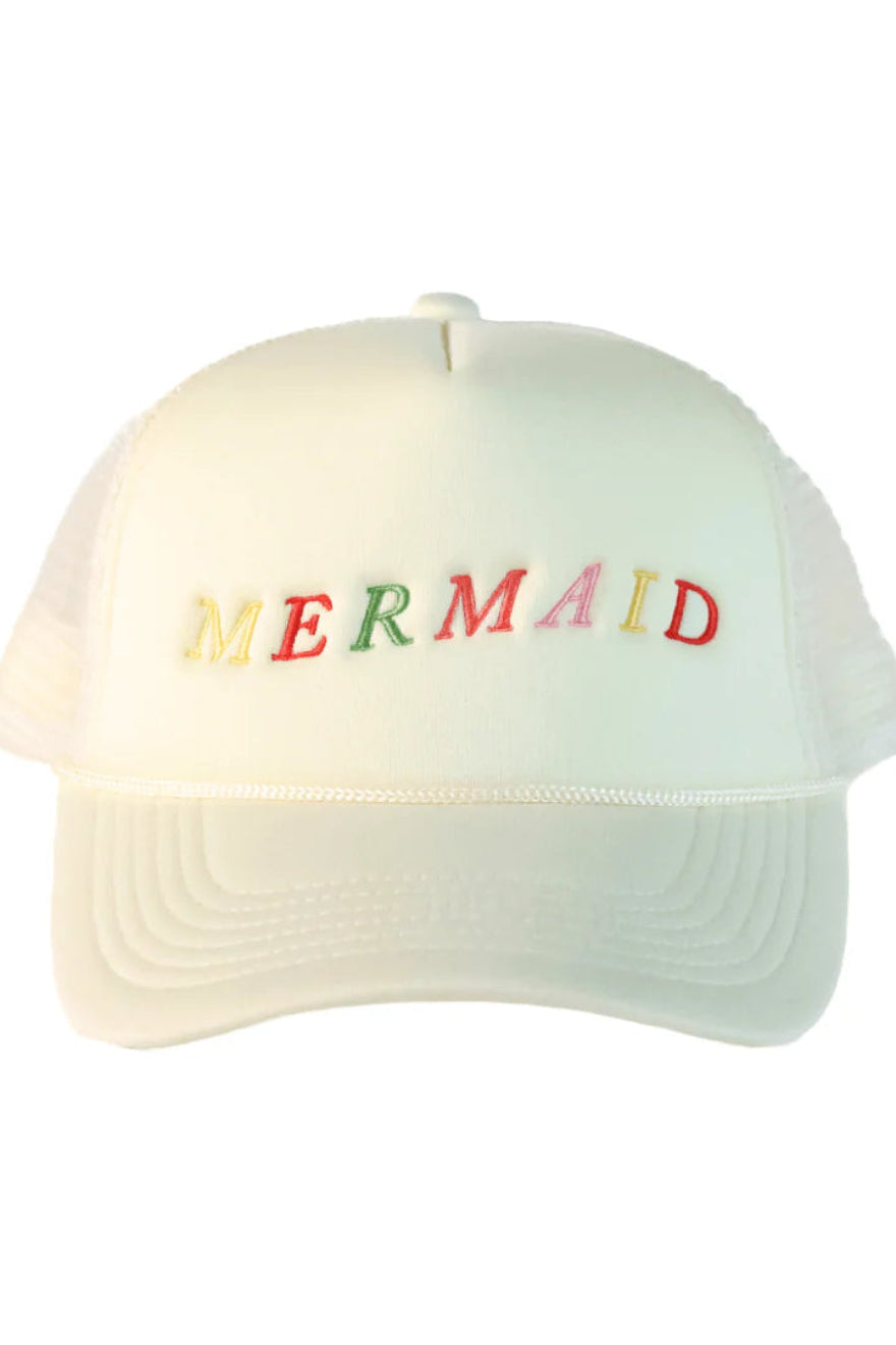 Mermaid Trucker Hat Cabana Seaside 